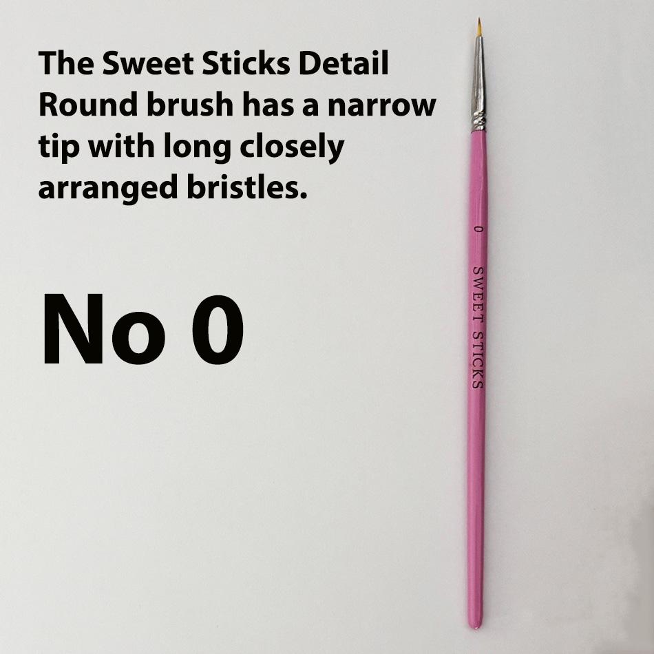 Paint Brush Detail Round Sweet Sticks