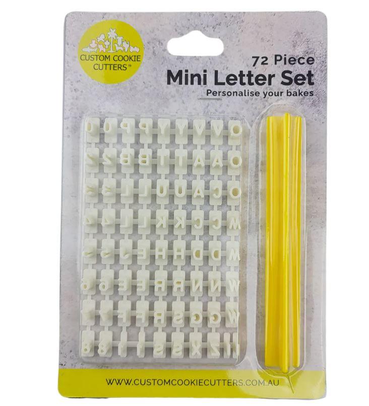 Mini Letter and Number Cookie/Biscuit Cutter Set