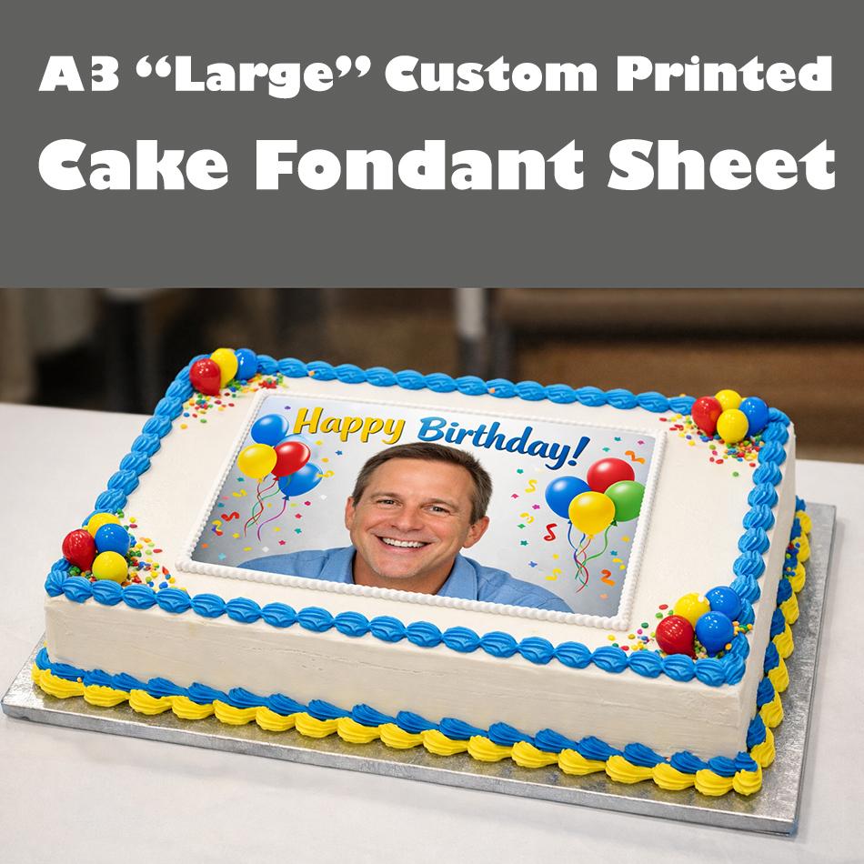 Custom Printed Image Rectangle A4 or A3