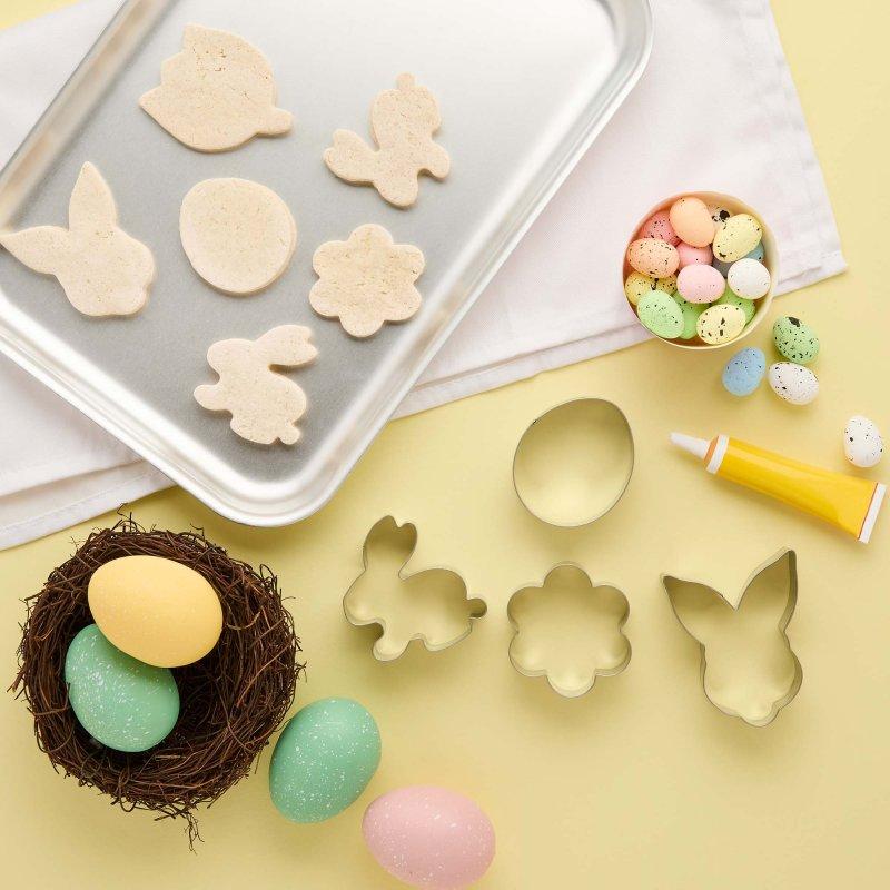 Cookie Cutter Easter Bunny/Rabbit/Egg/Flower Pk/4