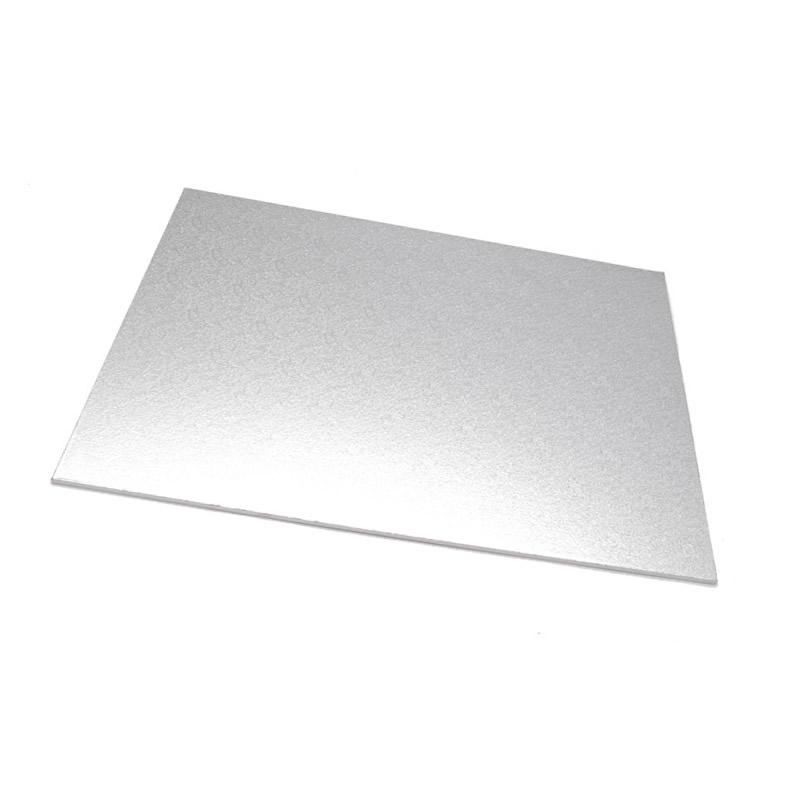 Cake Board MDF Rectangle Silver 6mm 18 X 14 Inch