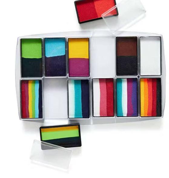 Face & Bodyart Paint Fun Stroke Carnival Kit Palette Professional