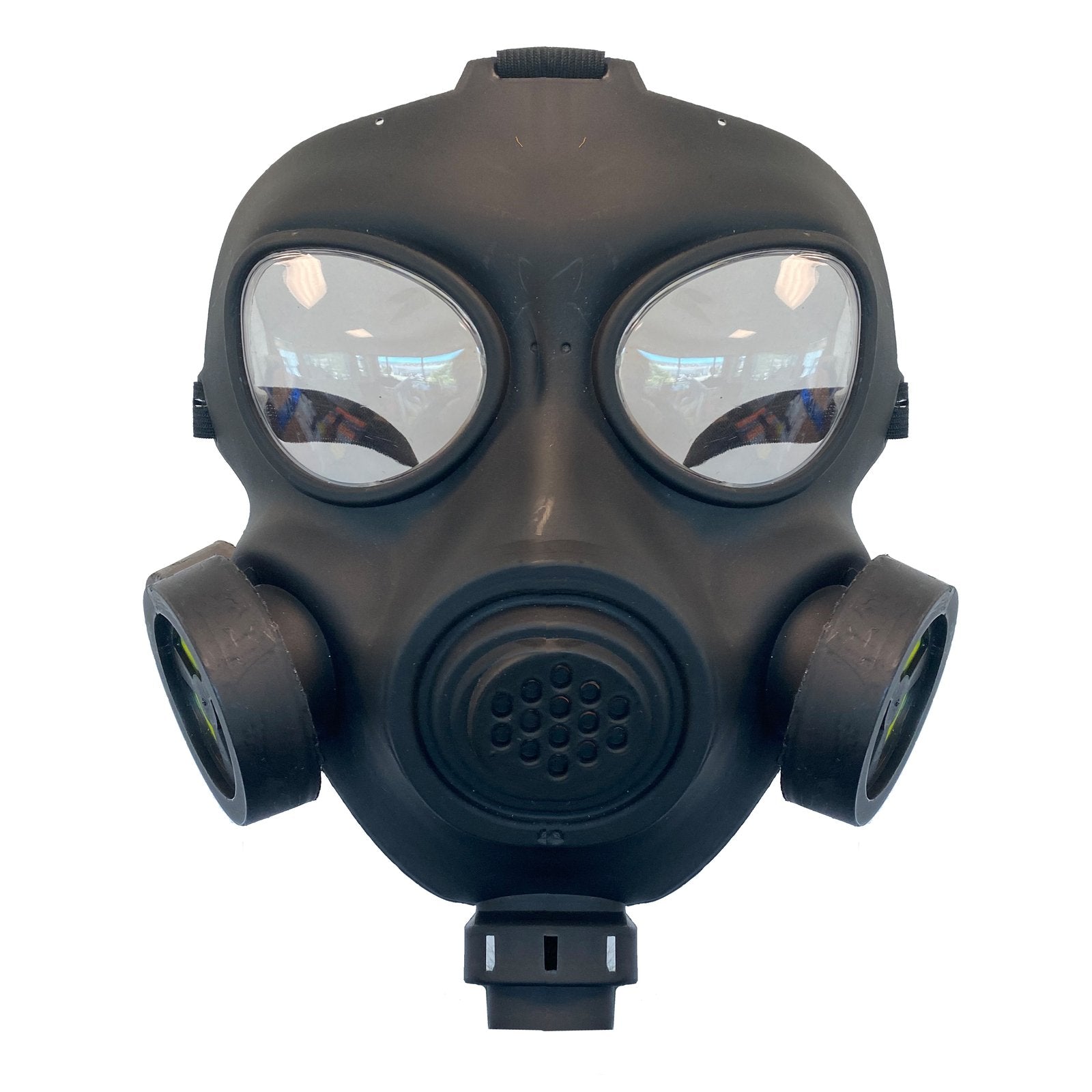 Mask Gas Military Style Biosecurity Hazard Black