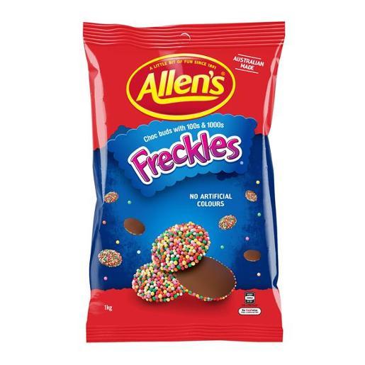 Confectionary Chocolate Allens Freckles 1kg Bulk Pack