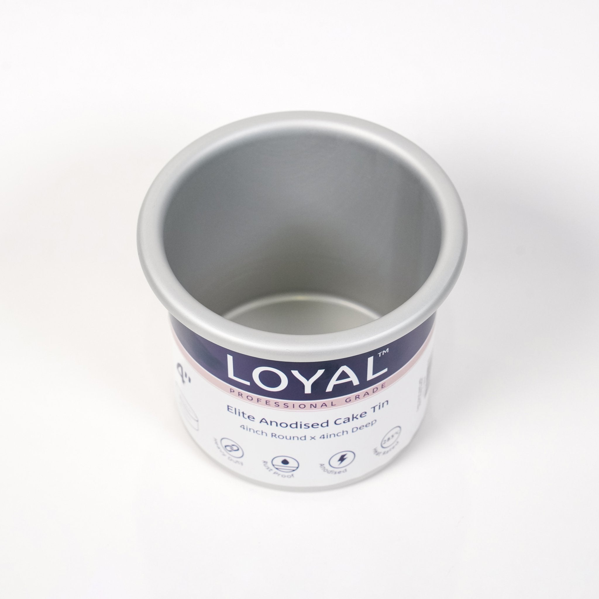 Tin LOYAL Elite 4 Inch Diameter X 4 Inch Deep