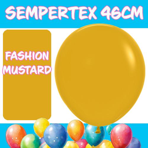 Balloons 46cm Fashion Mustard Yellow Pk 6