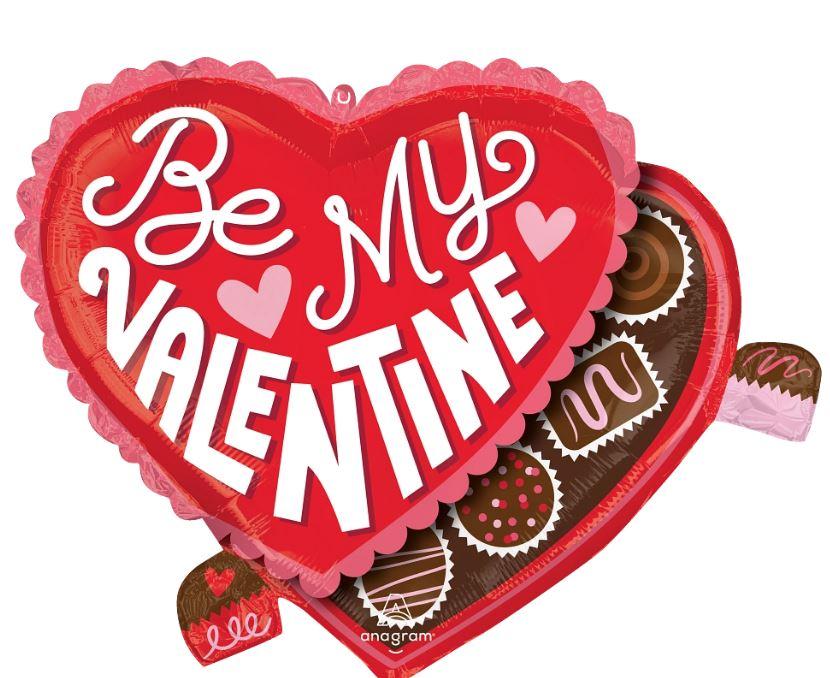 Balloons Foil Shape Happy Valentines Day Heartfelt Delight 66cm x 50cm