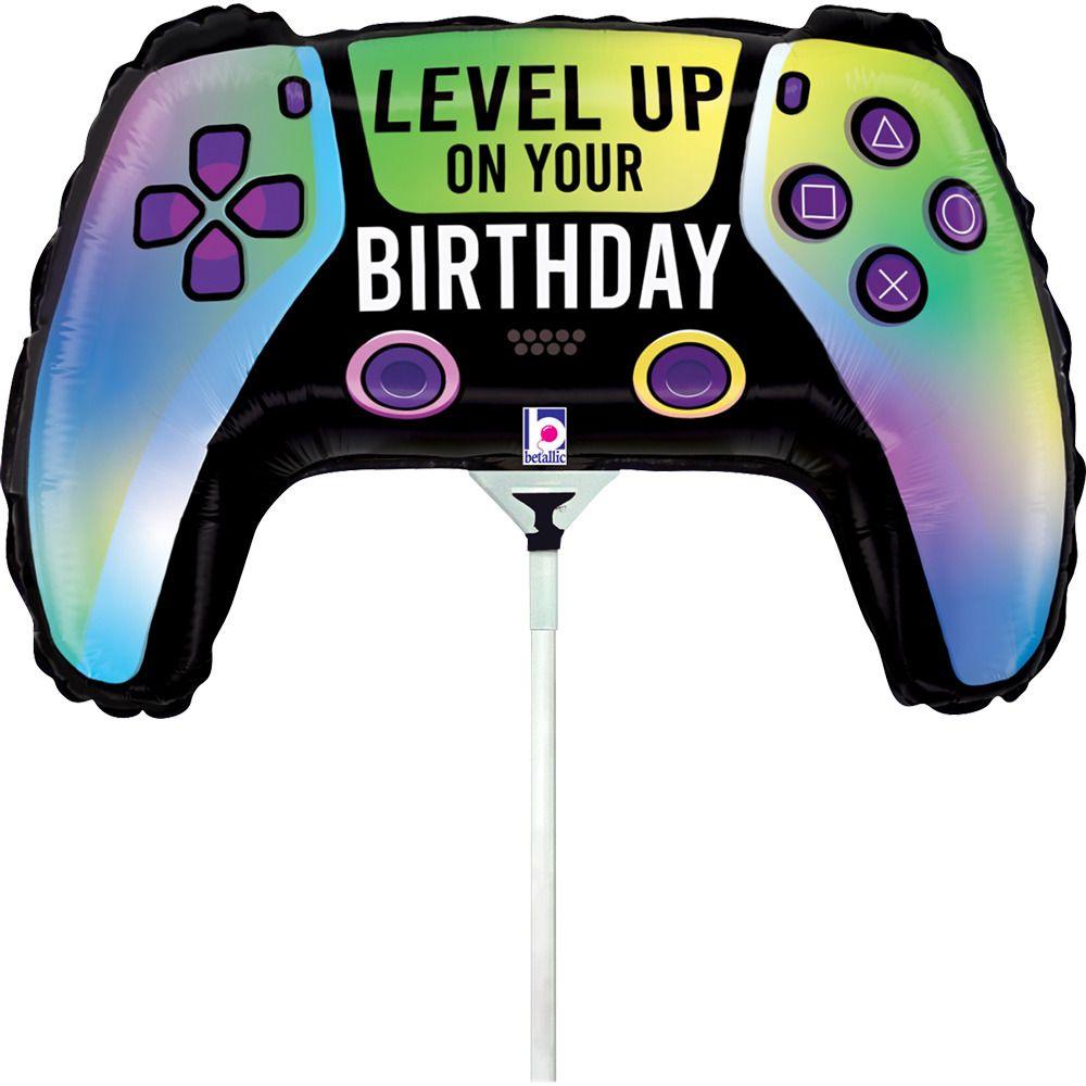 Balloon Small Foil Video Game Controller 35cm Air Fill Only