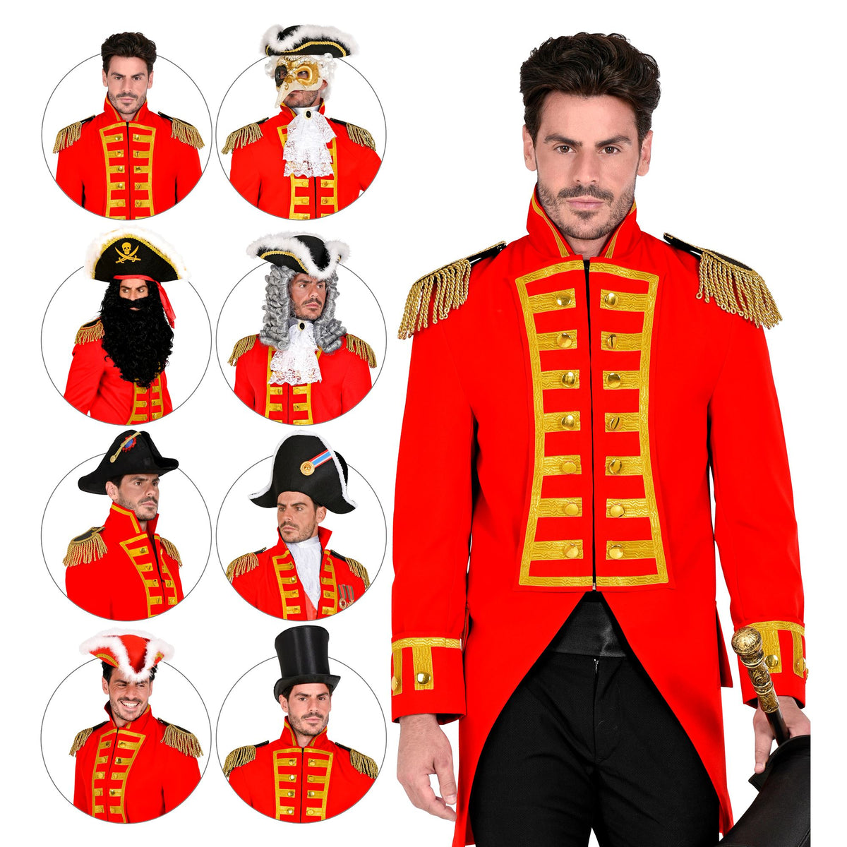 Costume Adult Parade Coat Red