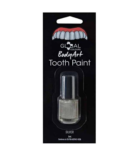 Tooth/Teeth Paint Fx Silver Metallic 5ml Special Effects Global Brand