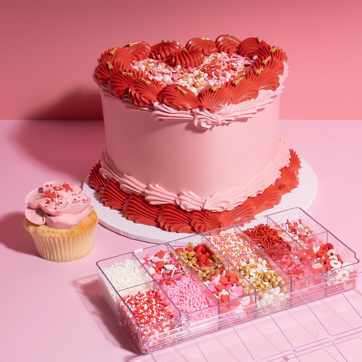 Edible Decorations Sprinkles Lovers Valentine Deluxe Collection 300g