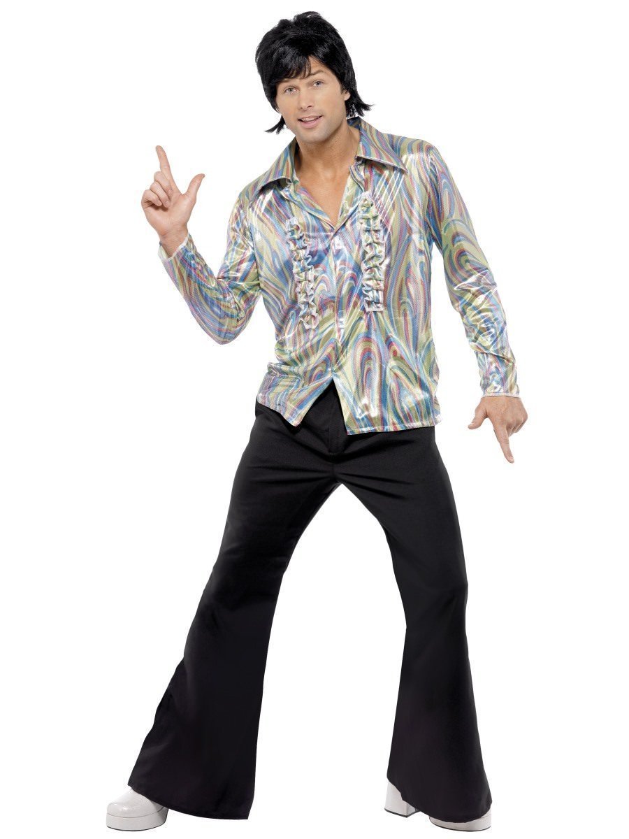 Costume Adult 1970s Psychedelic Shirt and Pants