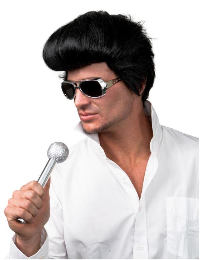 Wig Vegas Superstar 1960s/1970s Combover King of Rock Costume Accessory