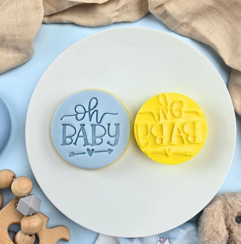 Oh Baby Embosser Cookie/Biscuit Cutter 60mm