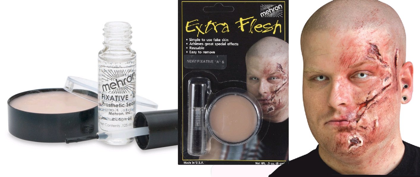Makeup Special Effects Extra Flesh 9gm With Fixative (A) Mehron Deluxe