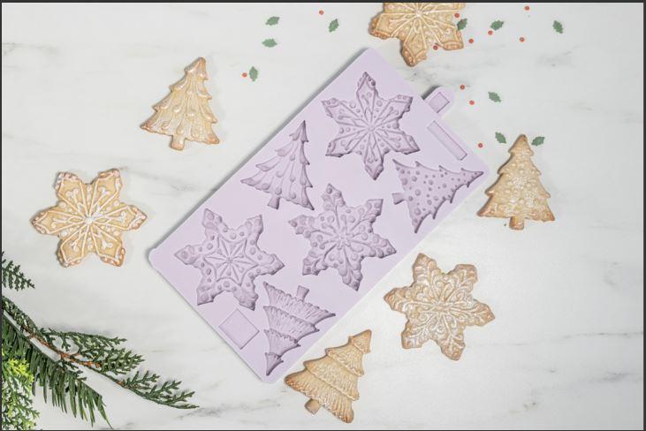 Mould Snow Flakes & Christmas Trees Karen Davies