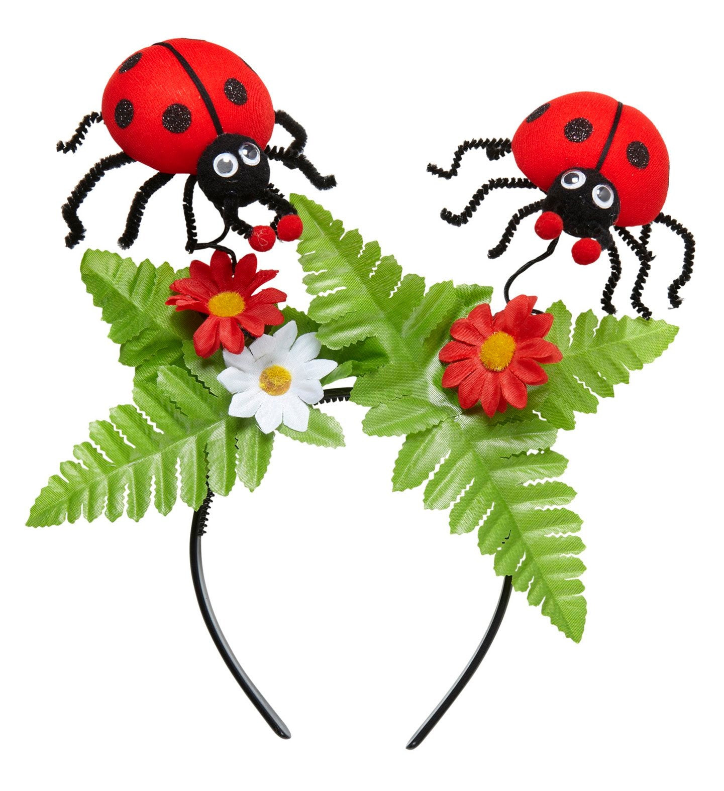 Costume Accessory Garden Ladybug Headband With Flowers
