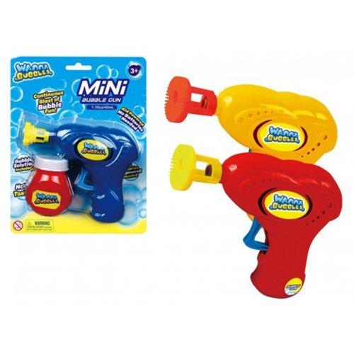 Novelty Toy Bubble Gun with 40ml of Solution Each (Assorted Colours)