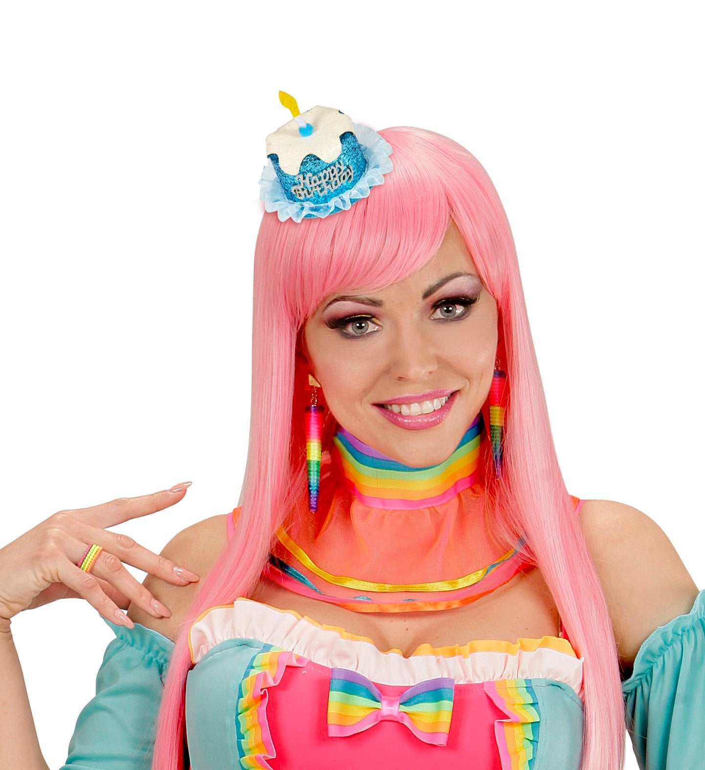 Hair Clip Happy Birthday Cake Assorted Styles