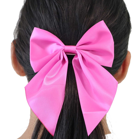 Pink Team Spirit Hair Bow Sports Supporters