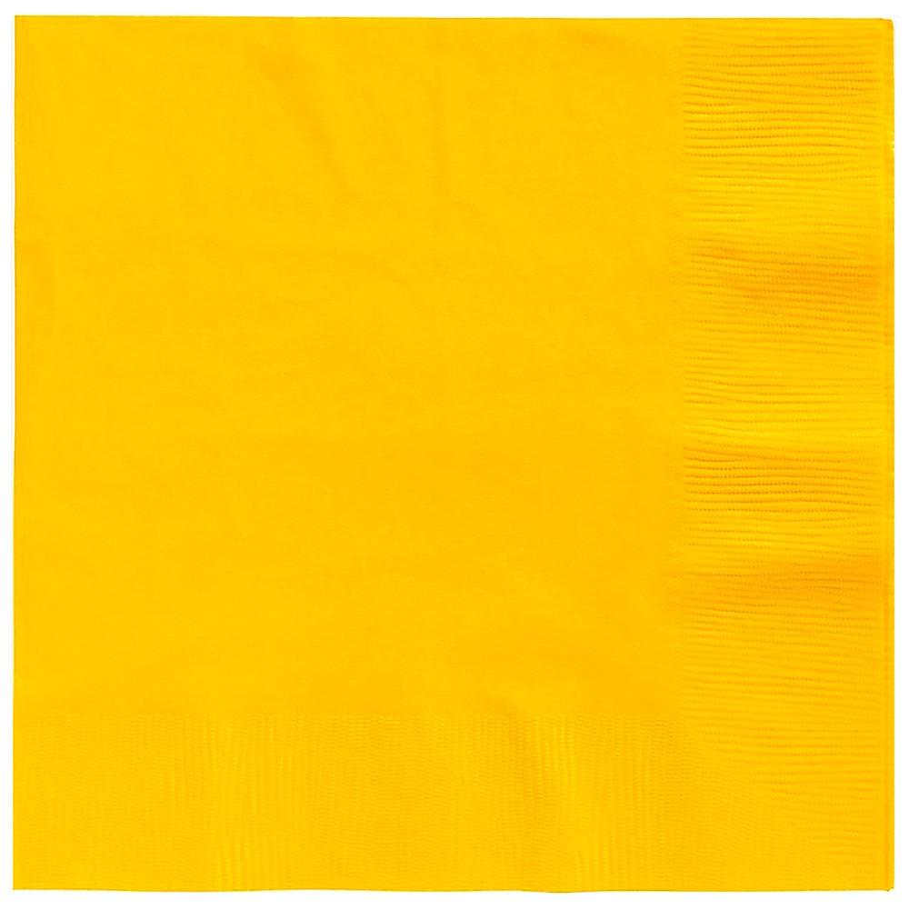 Napkins Dinner 2ply Yellow Pk/100