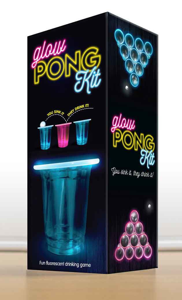 Drinking Game Glowing Fluorescent Beer Pong Kit - Last Chance