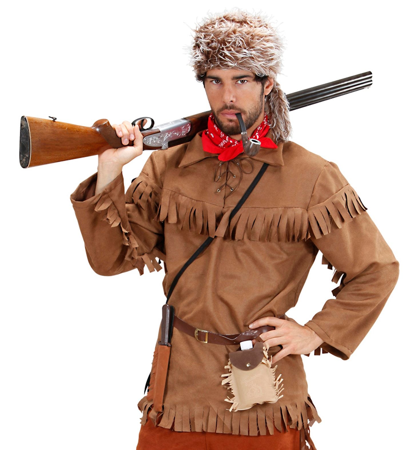 Costume Adult Wild West Trapper Jacket & Hat