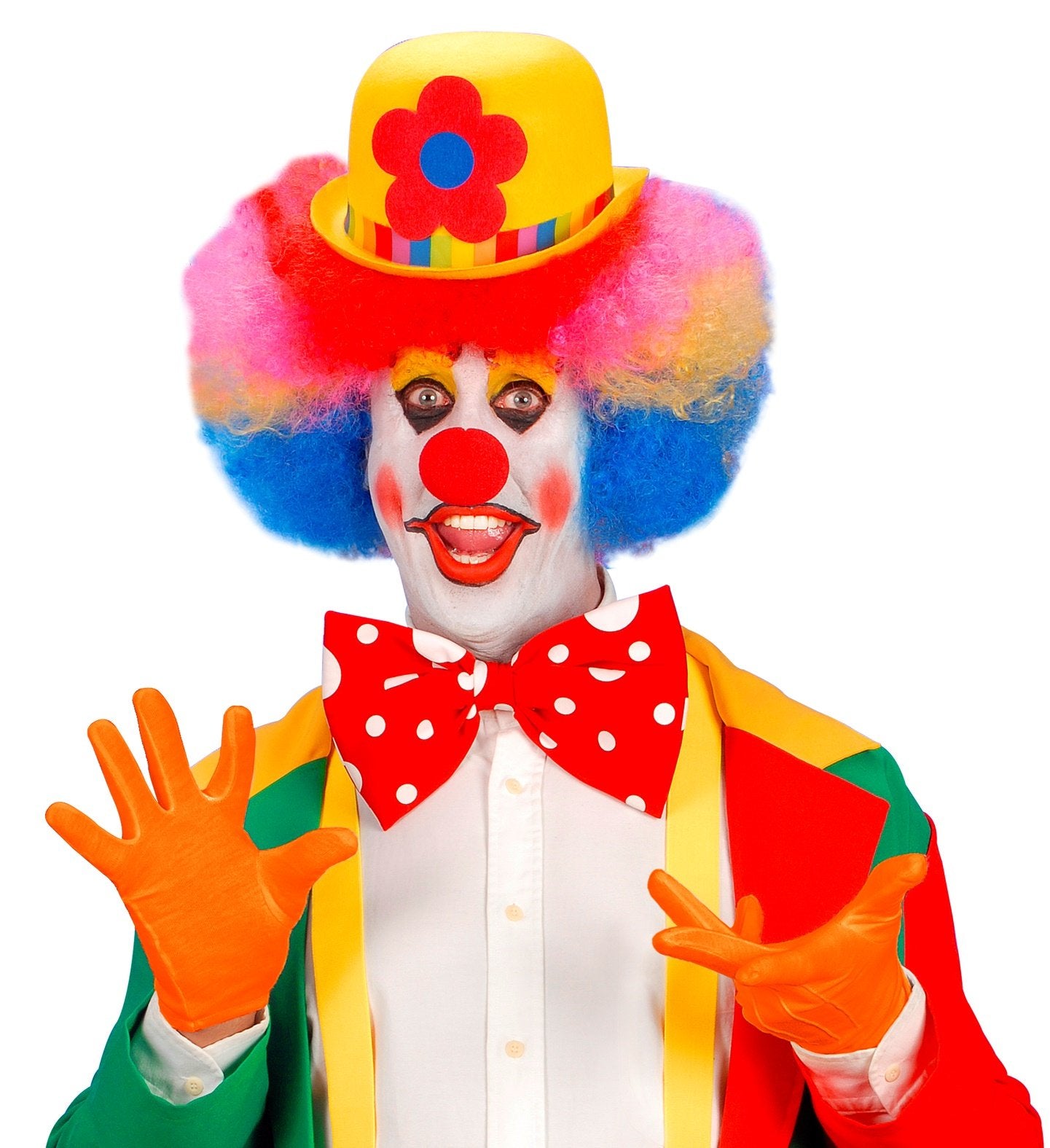 Gloves Short Orange Adult Character Costume Accessory