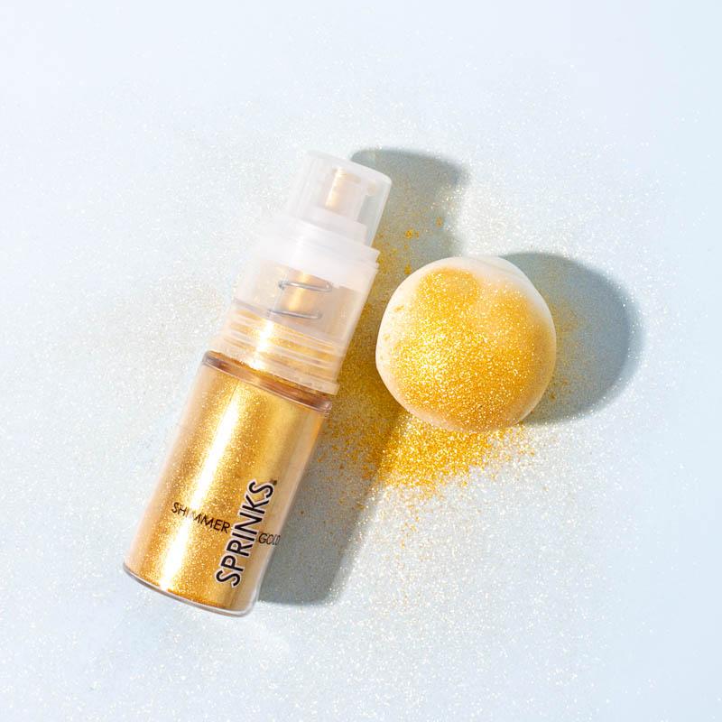 Cake Decorating Pump Shimmer Gold Micro Lustre Dust 4g
