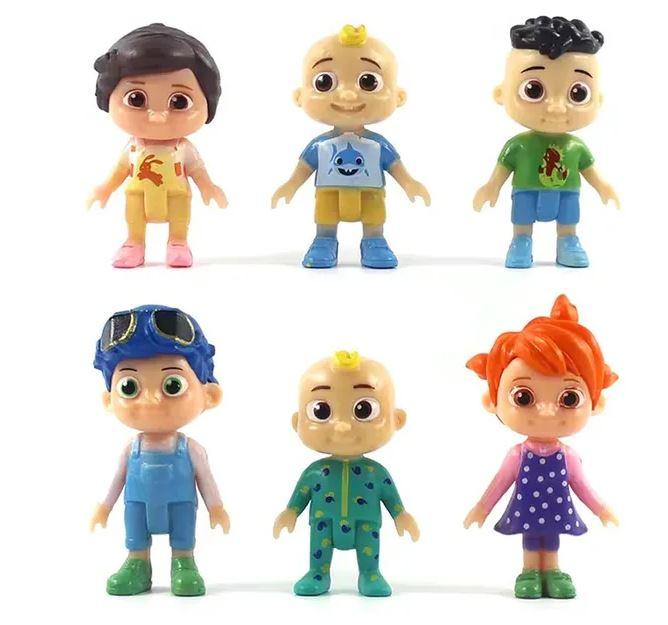 Cocomelon Cake Toppers/Figurines Plastic Pk/6