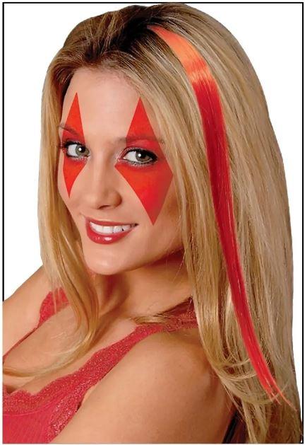 Red Team Spirit Hair Extensions Clip In 38cm