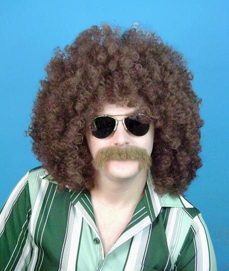 Wig Afro Brown Loose Curl