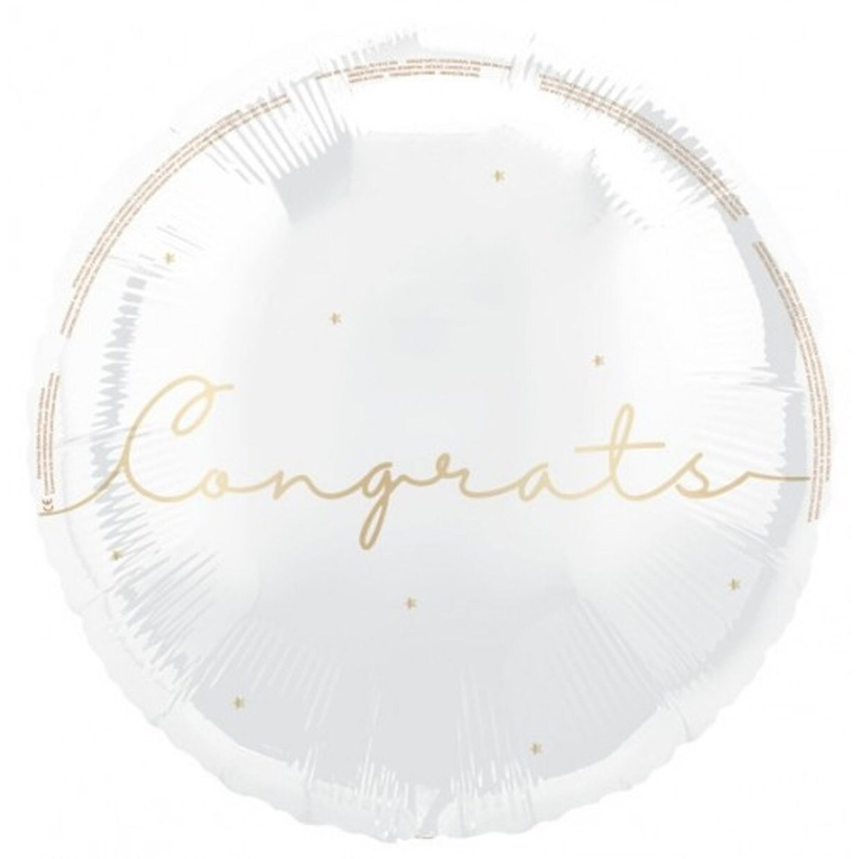 Balloon Foil 45cm Congrats With Gold Script