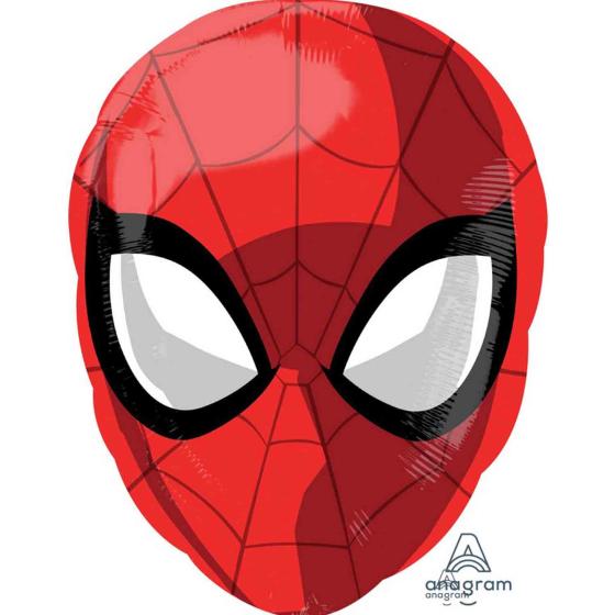 Balloon Foil Shape Spiderman Head 43cm x 30cm