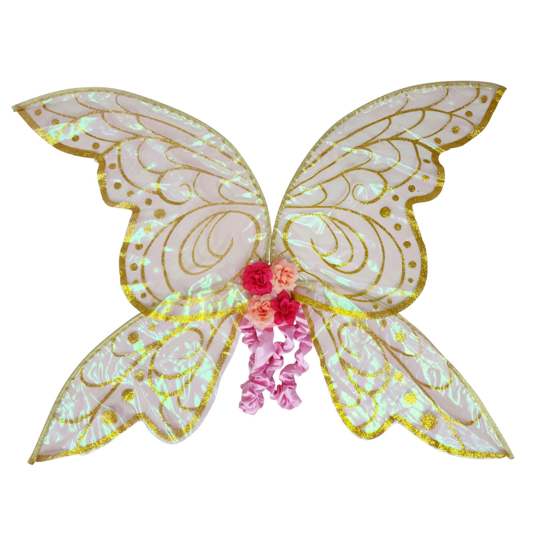 Wings Enchanted Fairy Pink Deluxe Large 80cm Pink/Gold