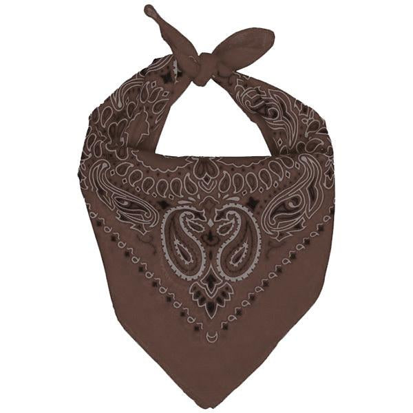 Bandana Brown Cowboy/Cowgirl 50 X 50cm Cotton