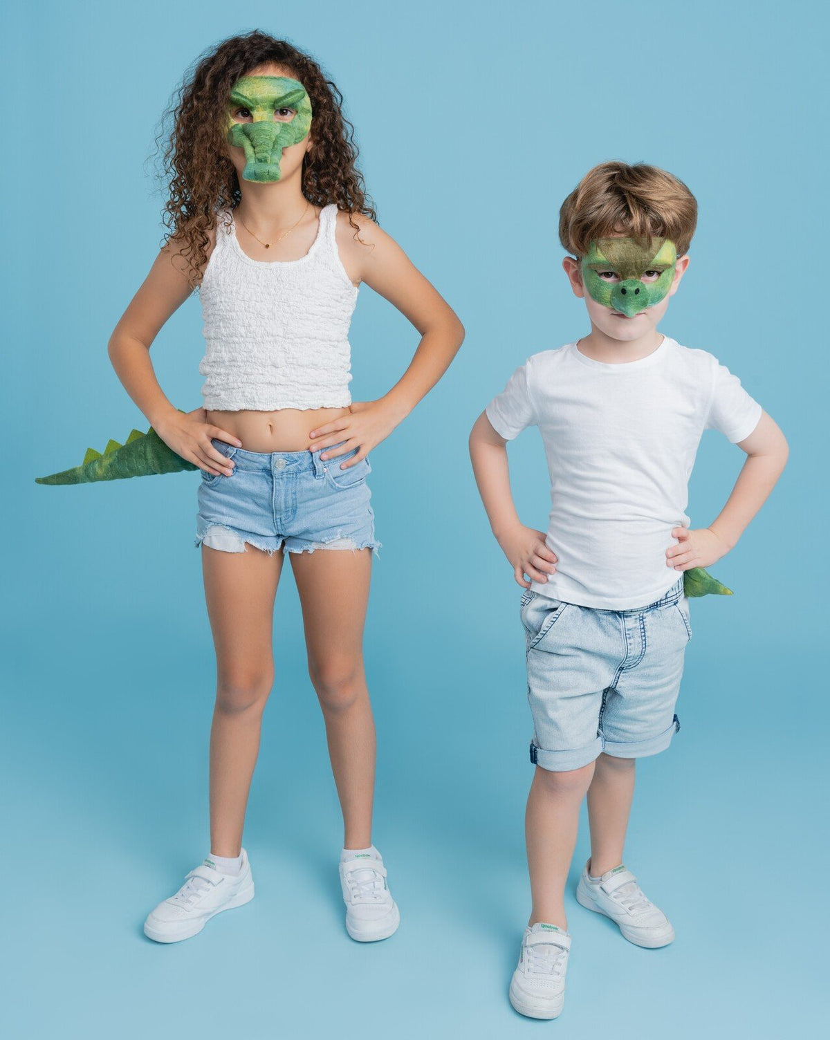 Animal Costume Mask and Tail Set Deluxe Crocodile/Alligator
