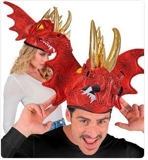 Hat Animal Red Dragon Medieval