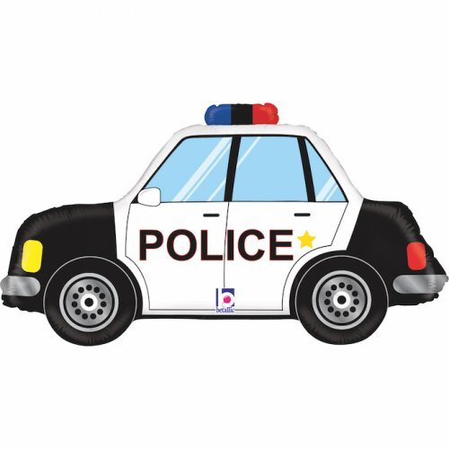 Balloon Foil Supershape Police Car 86cm Law Enforcement