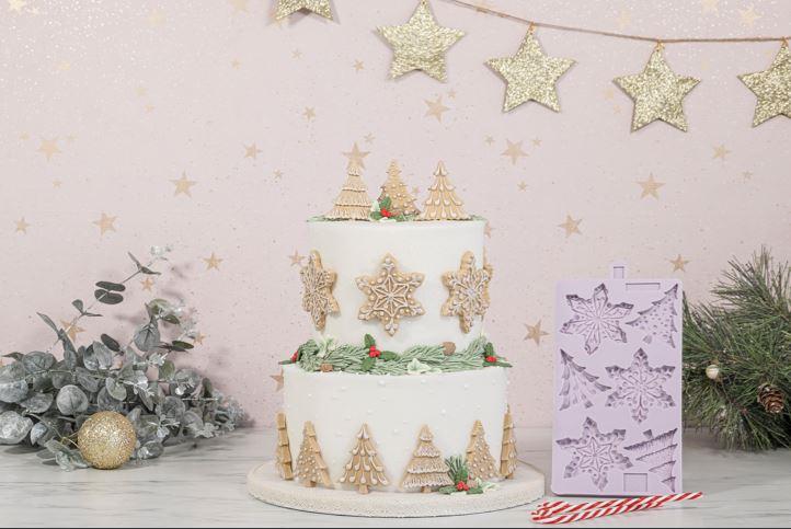 Mould Snow Flakes & Christmas Trees Karen Davies