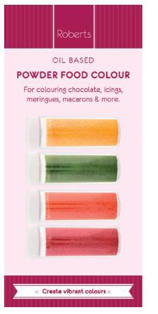 Roberts Powered Food Dye Pk/4 Orange Yellow Red Green