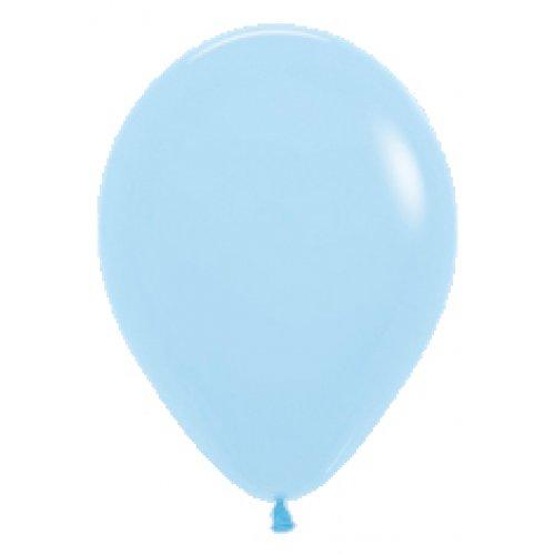 Latex Balloons 30cm Pastel Matte Blue Pk 100
