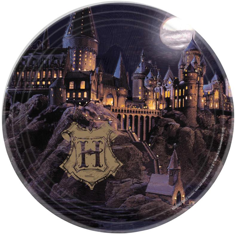 Harry Potter Plate 23cm Round Pk/8 FSC