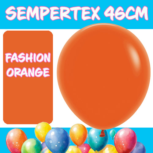 Balloons 46cm Fashion Orange Pk 25