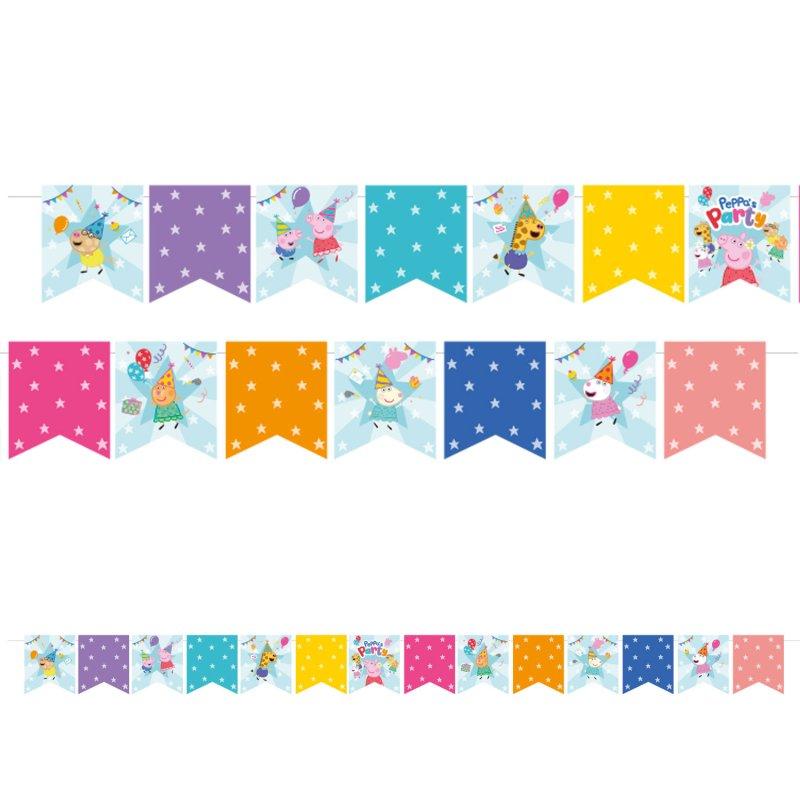 Peppa Pig Party Print Banner 2.4m Long