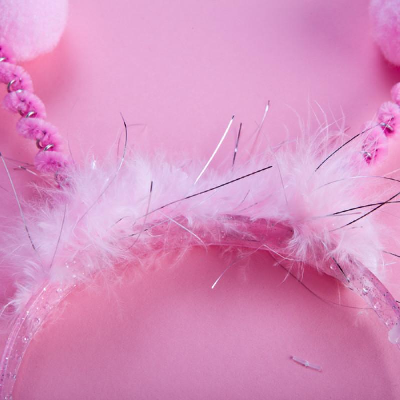 Hens Party Willy/Penis Headband Bopper Pink