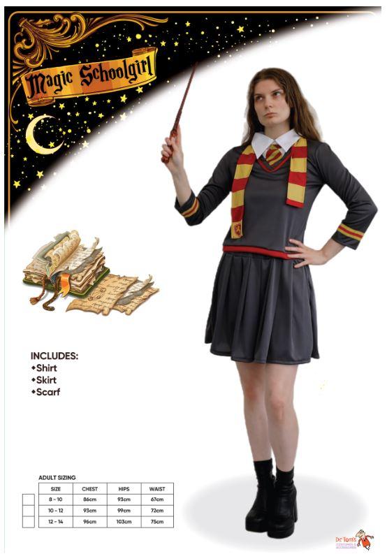 Costume Adult Magic Schoolgirl