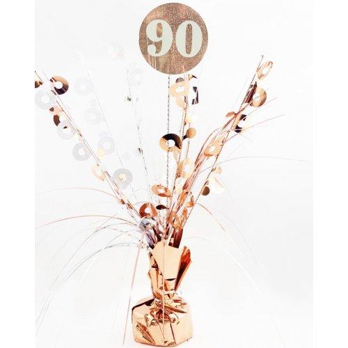 Centrepiece Happy 90th Birthday Rose Gold 165g Table Decoration