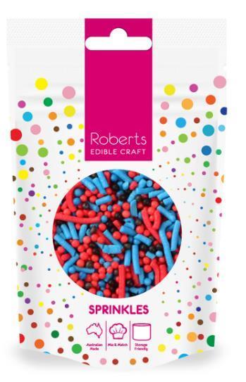 Edible Sprinkles Spiderman Inspired Colour Mix 60g Roberts