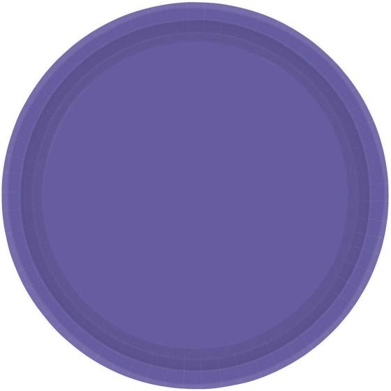 Paper Plates 17cm Purple Round 20 Pack FSC